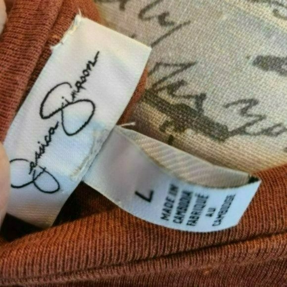 ♡3/$30♡ Jessica Simpson Midi T Shirt Dress -L - Picture 3 of 4